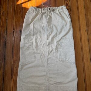 BDG Beige Maxi Skirt with Pockets